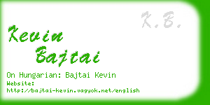 kevin bajtai business card